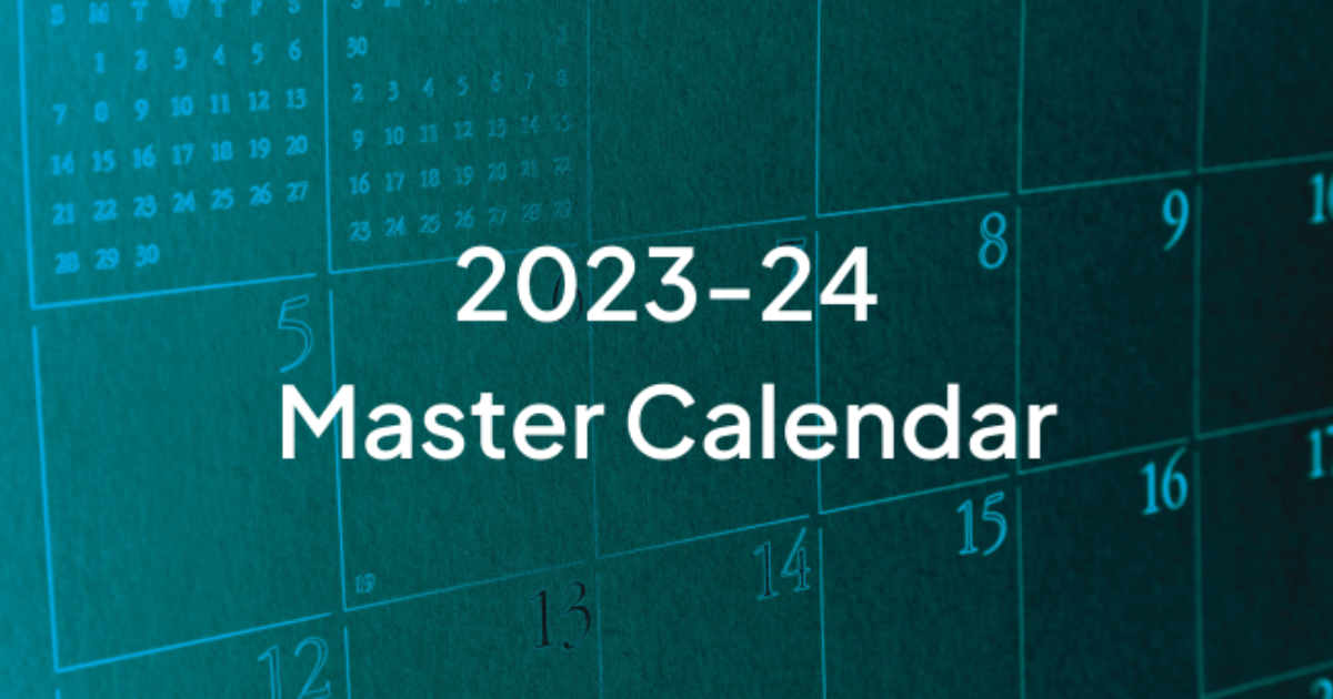 202324 Master Calendar is Now Available TASBO
